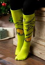 The Grinch Knee High Socks | コスプレ 衣装 仮装 小道具 おもしろい イベント パーティ 発表会 デコレーション リボン アクセサリー メンズ レディース 子供 おしゃれ かわいい ギフト プレゼント