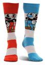 Cuphead Mugman Victory Crew Socks | コスプレ 衣装 仮装 小道具 おもしろい イベント パーティ 発表会 デコレーション リボン アクセサリー メンズ レディース 子供 おしゃれ かわいい ギフト プレゼント