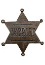 Sheriff Star Badge | コスプレ 衣装 仮装 小道具 おもしろい イベント パーティ 発表会 デコレーション リボン アクセサリー メンズ レ...