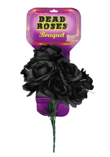 ブラック Roses Bouquet | コスプレ 衣装 仮装 小道具 おもしろい イベント パーティ 発表会 デコレーション リボン アクセサリー メンズ レ...