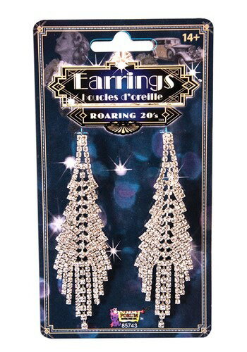 Fancy フラッパー コスチューム Earrings | コスプレ 衣装 仮装 小道具 おもしろい イベント パーティ 発表会 デコレーション リボン アクセ...