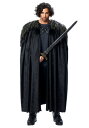 Medieval Fur Trimmed ブラック マント ケープ | コスプレ 衣装 仮装 小道具 おもしろい イベント パーティ 発表会 デコレーション リ...