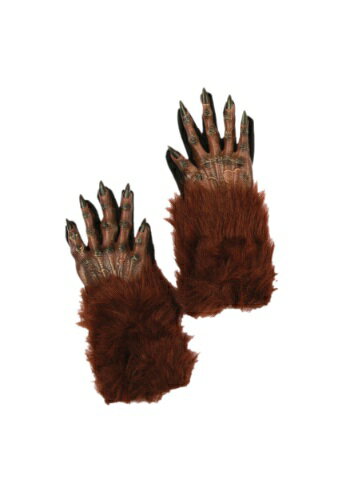 ブラウン 茶 茶色 狼男 狼人間 グローブs | コスプレ 衣装 仮装 小道具 おもしろい イベント パーティ 発表会 デコレーション リボン アクセサリー メ...