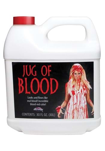 64 oz. Jug of Blood | コスプレ 衣装 仮装 小道具 おもしろい イベント パーティ 発表会 デコレーション リボン アクセサリー メンズ ...