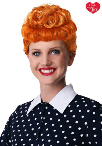 I Love Lucy Women's ウィッグ | コスプレ 衣装 仮装 小道具 おもしろい イベント パーティ 発表会 デコレーション リボン アクセサリー...