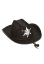 キッズ ブラック Sheriff 帽子 ハット | コスプレ 衣装 仮装 小道具 おもしろい イベント パーティ 発表会 デコレーション リボン アクセサリー ...