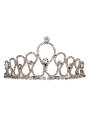 Metal Tiara with Silver Rhinestones | コスプレ 衣装 仮装 小道具 おもしろい イベント パーティ 発表会 デコレーション リボン アクセサリー メンズ レディース 子供 おしゃれ かわいい ギフト プレゼント