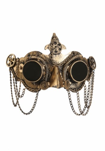 デラックス Steampunk Goggles マスク | コスプレ 衣装 仮装 小道具 おもしろい イベント パーティ 発表会 デコレーション リボン アクセ...