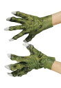 Green Latex Monster Hands | コスプレ 衣装 仮装 小道具 おもしろい イベント パーティ 発表会 デコレーション リボン アクセサリ...