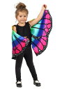 キッズ Rainbow Butterfly マント ケープ アクセサリー | コスプレ 衣装 仮装 小道具 おもしろい イベント パーティ 発表会 デコレーション リボン アクセサリー メンズ レディース 子供 おしゃれ かわいい ギフト プレゼント