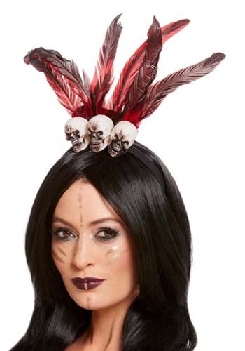 ブラック Voodoo ヘッドバンド with Skulls | コスプレ 衣装 仮装 小道具 おもしろい イベント パーティ 発表会 デコレーション リボン ...