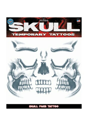 Skull Face Temporary Tattoo | 