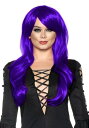 Sassy Purple ウィッグ for 大人用s | コスプレ 衣装 仮装 小道具 おもしろい イベント パーティ 発表会 デコレーション リボン アクセサ...