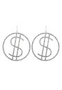 Dollar Sign Rhinestone コスチューム Earrings | コスプレ 衣装 仮装 小道具 おもしろい イベント パーティ 発表会 デコレーション リボン アクセサリー メンズ レディース 子供 おしゃれ かわいい ギフト プレゼント
