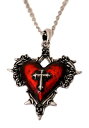 Heart Necklace w/ Cross | コスプレ 衣装 仮装 小道具 おもしろい イベント パーティ 発表会 デコレーション リボン アクセサリー メンズ レディース 子供 おしゃれ かわいい ギフト プレゼント