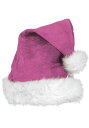 デラックス Pink Velvet Santa 帽子 ハット | コスプレ 衣装 仮装 小道具 おもしろい イベント パーティ 発表会 デコレーション リボン ...