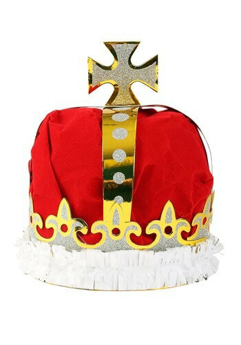 デラックス レッド Crown | コスプレ 衣装 仮装 小道具 おもしろい イベント パーティ 発表会 デコレーション リボン アクセサリー メンズ レディー...