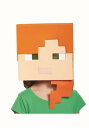 Minecraft Alex キッズ マスク | コスプレ 衣装 仮装 小道具 おもしろい イベント パーティ 発表会 デコレーション リボン アクセサリー メ...