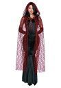 Bewitching Beauty レッド Lace マント ケープ | コスプレ 衣装 仮装 小道具 おもしろい イベント パーティ 発表会 デコレーション ...