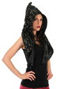 Wizard Alchemy Hood ブラック and Stars | コスプレ 衣装 仮装 小道具 おもしろい イベント パーティ 発表会 デコレーション リボン アクセサリー メンズ レディース 子供 おしゃれ かわいい ギフト プレゼント