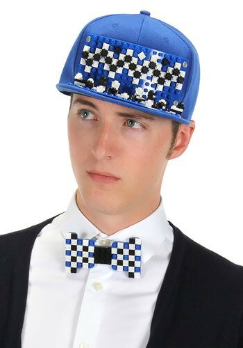 Bricky Blocks Blue Snapback 帽子 ハット | コスプレ 衣装 仮装 小道具 おもしろい イベント パーティ 発表会 デコレーション ...