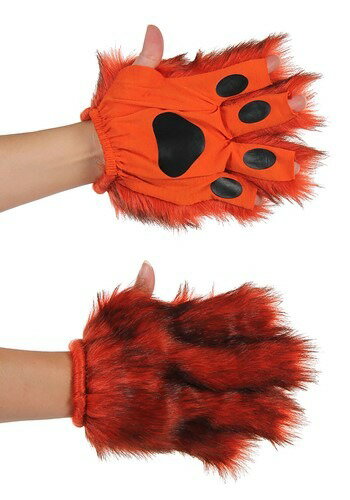 Orange Fingerless 大人用 Paws | コスプレ 衣装 仮装 小道具 おもしろい イベント パーティ 発表会 デコレーション リボン アクセサ...
