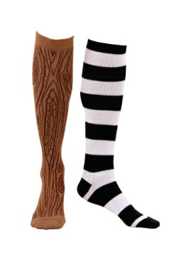 Knee-High Mismatched 海賊 パイレーツ Socks for Men | コスプレ 衣装 仮装 小道具 おもしろい イベント パーティ 発表会 デコレーション リボン アクセサリー メンズ レディース 子供 おしゃれ かわいい ギフト プレゼント