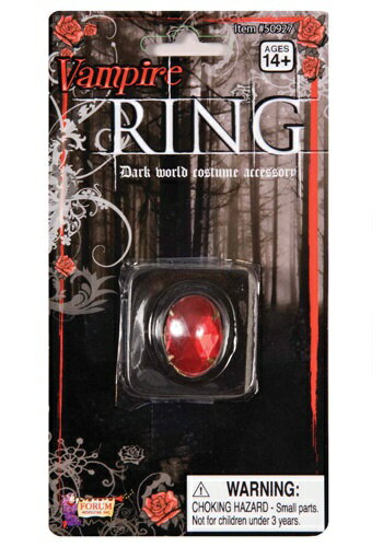 ヴァンパイア 吸血鬼 Ring | コスプレ 衣装 仮装 小道具 おもしろい イベント パーティ 発表会 デコレーション リボン アクセサリー メンズ レディー...