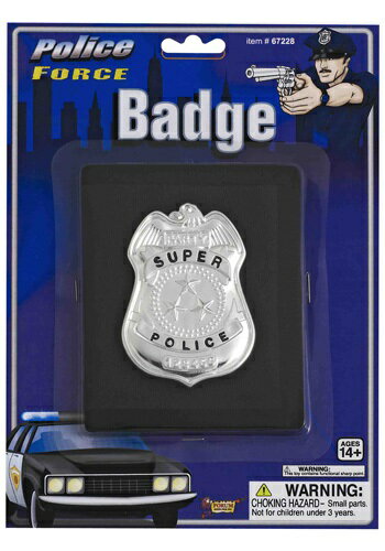 ポリス 警察 Badge on Wallet | コスプレ 衣装 仮装 小道具 おもしろい イベント パーティ 発表会 デコレーション リボン アクセサリー メ...