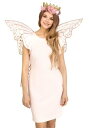Rose Gold Fairy Sparkle 羽 | コスプレ 衣装 仮装 小道具 おもしろい イベント パーティ 発表会 デコレーション リボン アクセサリ...