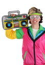 Inflatable 1980年代 Boombox | コスプレ 衣装 仮装 小道具 おもしろい イベント パーティ 発表会 デコレーション リボン アクセサリ...