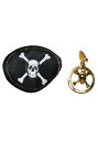 海賊 パイレーツ Eyepatch and Earring | コスプレ 衣装 仮装 小道具 おもしろい イベント パーティ 発表会 デコレーション リボン ア...