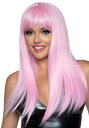 24in Long Straight Pink ウィッグ | コスプレ 衣装 仮装 小道具 おもしろい イベント パーティ 発表会 デコレーション リボン アク...