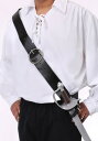ブラック Shoulder Strap 剣 ソード Holder | コスプレ 衣装 仮装 小道具 おもしろい イベント パーティ 発表会 デコレーション リボ...