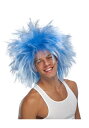 Funky Blue Punk ウィッグ | コスプレ 衣装 仮装 小道具 おもしろい イベント パーティ 発表会 デコレーション リボン アクセサリー メンズ...