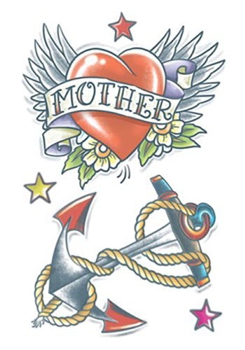 Temporary 191950年代 Heart and Anchor Tattoo | コスプレ 衣装 仮装 小道具 おもしろい イベント パーティ 発表会 ...