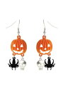 Spider パンプキン Skull Earrings | コスプレ 衣装 仮装 小道具 おもしろい イベント パーティ 発表会 デコレーション リボン アクセサリー メンズ レディース 子供 おしゃれ かわいい ギフト プレゼント