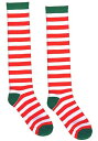 大人用 ホワイト and レッド Striped Socks | コスプレ 衣装 仮装 小道具 おもしろい イベント パーティ 発表会 デコレーション リボン アクセサリー メンズ レディース 子供 おしゃれ かわいい ギフト プレゼント