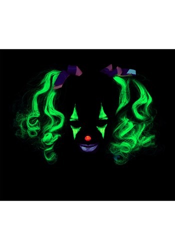 Curly Glow In The Dark Green Hair Clips COSPRE Vestido Vestido Disfraces Disfraces Interesante Evento Fiesta Presentación Decoración Cinturón Accesorios Hombres Damas Niños Encantados Regalos — vista 2