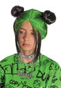 Billie Eilish チャイルド's Green Double Bun ウィッグ | コスプレ 衣装 仮装 小道具 おもしろい イベント パーティ 発表会 デコレーション リボン アクセサリー メンズ レディース 子供 おしゃれ かわいい ギフト プレゼント