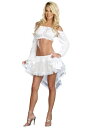Hi-Low ホワイト Petticoat | コスプレ 衣装 仮装 小道具 おもしろい イベント パーティ 発表会 デコレーション リボン アクセサリー メンズ レディース 子供 おしゃれ かわいい ギフト プレゼント