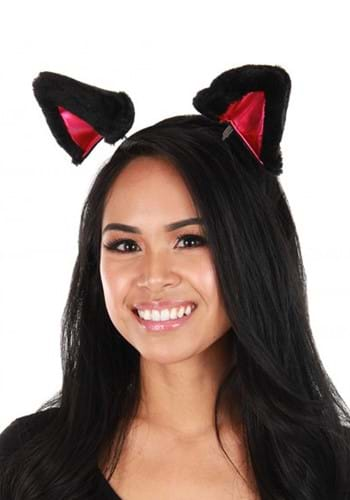 Springy Cat Ears Plush ブラック ヘッドバンド | コスプレ 衣装 仮装 小道具 おもしろい イベント パーティ 発表会 デコレーション リボン アクセサリー メンズ レディース 子供 おしゃれ かわいい ギフト プレゼント