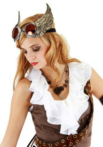 Winged Detailed Goggles Silver | コスプレ 衣装 仮装 小道具 おもしろい イベント パーティ 発表会 デコレーション リボン ...