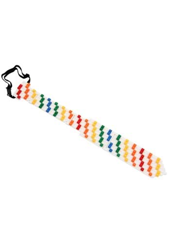 Bricky Blocks | Plastic Brick Necktie ホワイト | コスプレ 衣装 仮装 小道具 おもしろい イベント パーティ 発表会 デコレーション リボン アクセサリー メンズ レディース 子供 おしゃれ かわいい ギフト プレゼント — vista 3