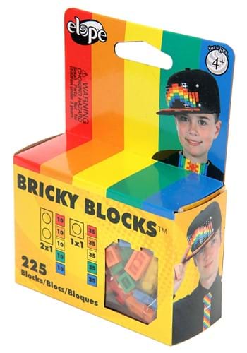 Bricky Blocks Plastic Brick Kit Rainbow | コスプレ 衣装 仮装 小道具 おもしろい イベント パーティ 発表会 デコレ...