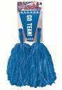 Blue Pom Pom and Megaphone | コスプレ 衣装 仮装 小道具 おもしろい イベント パーティ 発表会 デコレーション リボン アクセサ...