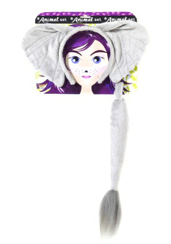 Elephant Ears and Tail Kit | コスプレ 衣装 仮装 小道具 おもしろい イベント パーティ 発表会 デコレーション リボン アクセサ...