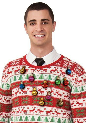 Christmas Ornaments Clip On アクセサリー Set | コスプレ 衣装 仮装 小道具 おもしろい イベント パーティ 発表会 デコレー...