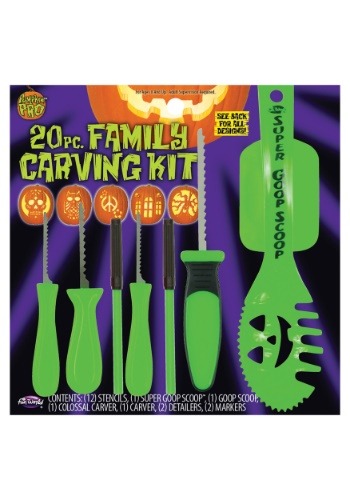 20 Piece Family パンプキン Carving Kit | コスプレ 衣装 仮装 小道具 おもしろい イベント パーティ 発表会 デコレーション リ...