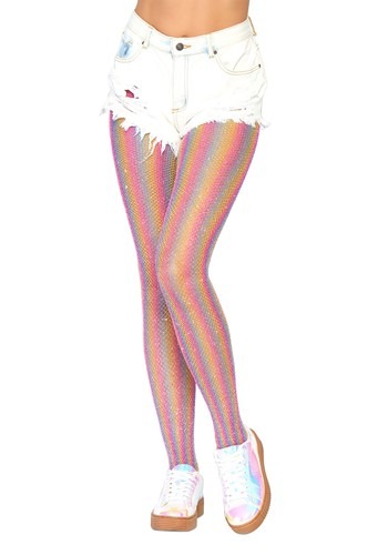 Women's Shimmer Rainbow Tights | コスプレ 衣装 仮装 小道具 おもしろい イベント パーティ 発表会 デコレーション リボン ...
